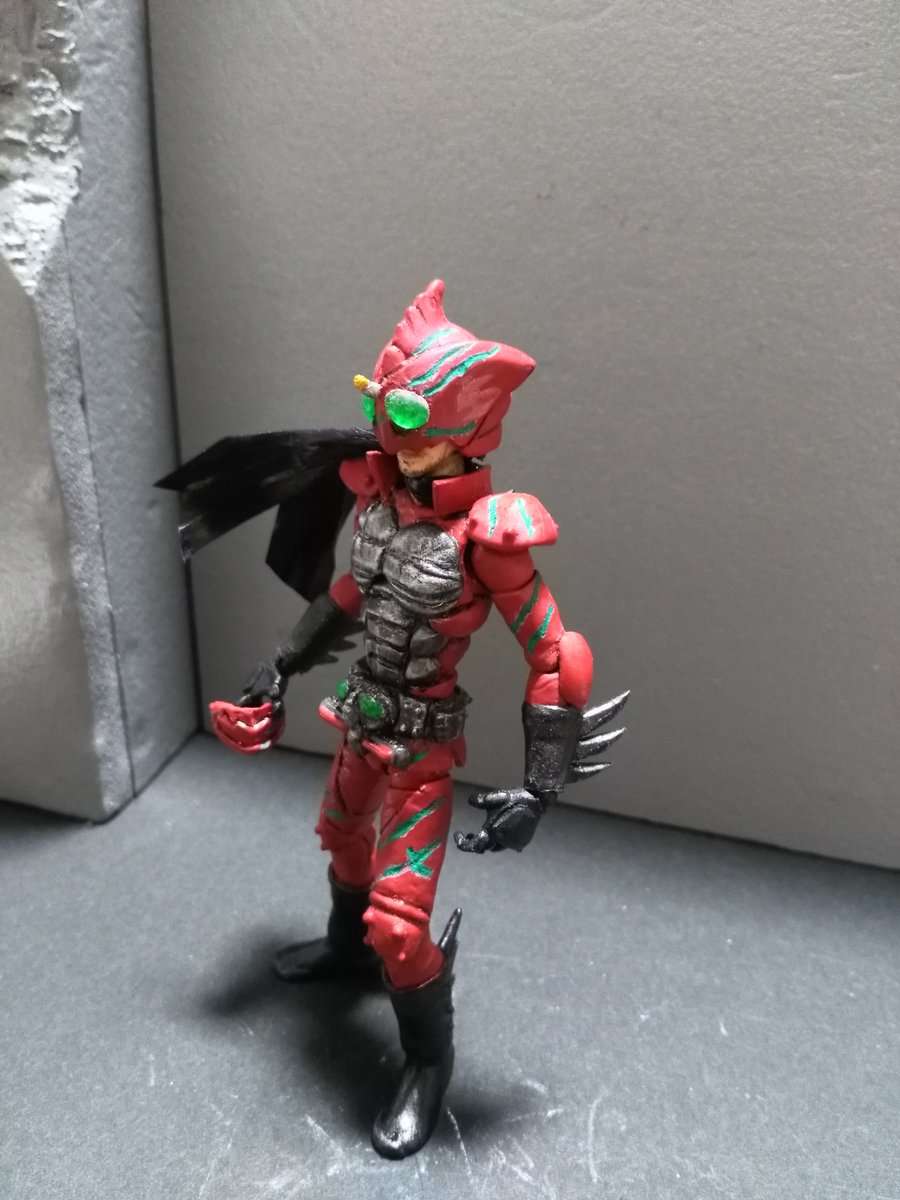 nmAZdIhQnMlSyh6's tweet photo. SHOOD 仮面ライダーアマゾン改造
アマゾンアルファスーツ
仮面は、かぶれるようになってます。
#SHOOD 仮面ライダー　#アマゾンズ
#アマゾンアルファ　#食玩
#造って遊ぼ #掌動研究会
#ニチアサフィギュア改造部 
#掌動 https://t.co/FtPSnJXANV