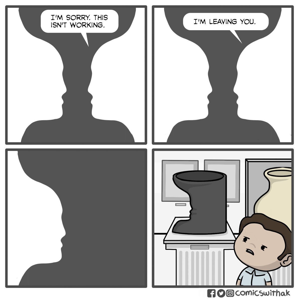 Comicswithak On Twitter Do You See A Face A Vase Or Crippling