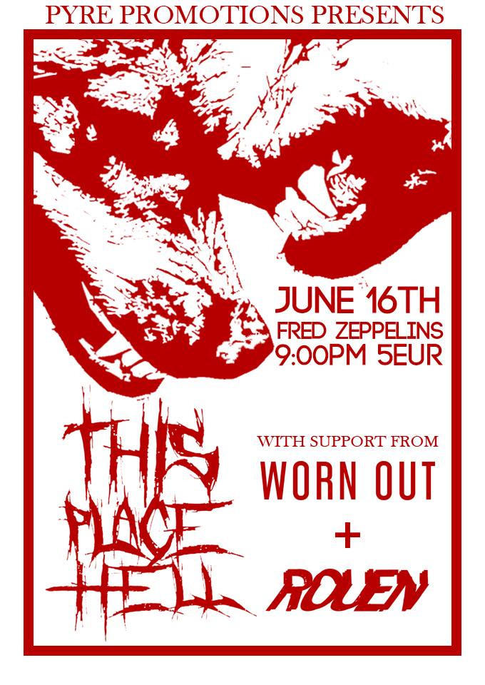 Adrenaline pumping gig happening this Saturday with <a href="/ThisPlaceHell/">This Place Hell</a> in #fredzeppelins with support from <a href="/wornoutnoise/">WORN OUT</a> and #rouenirl. Doors at 9pm. Fiver on the door. #cork #corkevent #livemusic #metal #chaos
