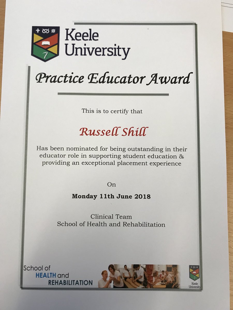 MSKSouthStafCan's tweet photo. Great day at @Physio_Keele for practice educator awards day! Fantastic and honoured to have success again this year from our educators! #micats @mpftnhs https://t.co/EXQMsUIY68