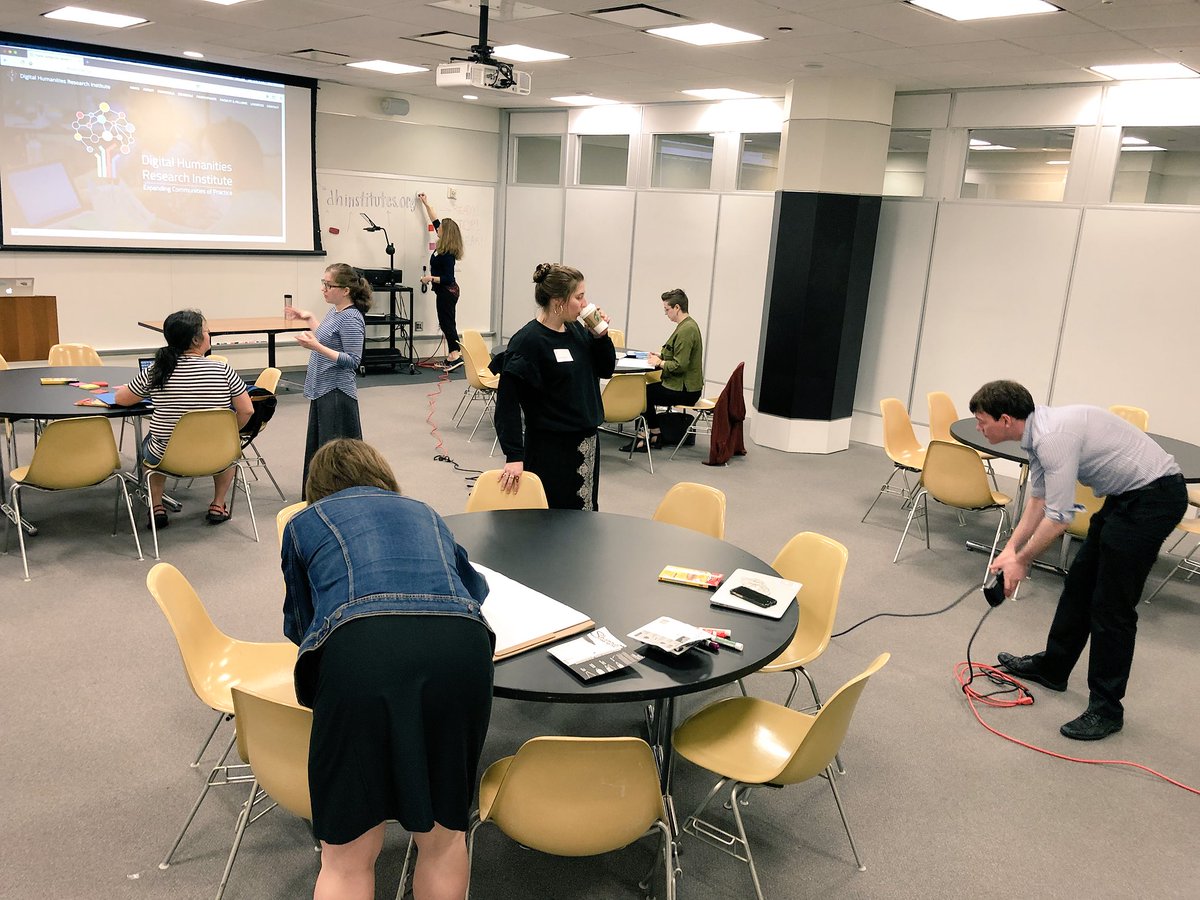 dhinstitutes's tweet photo. And we're all set to go—ready for the #dhri participants to arrive for our first day! #digitalcuny #cunygcdi https://t.co/5fUFpNe4bK