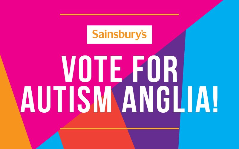 AutismAnglia's tweet photo. We have been shortlisted by @Sainsbury's in Colchester to be their possible Charity of the Year. Please support us by voting in store (Tollgate, Colchester) if you shop there. Online voting will also be open soon. https://t.co/BH1YMQQ0qR https://t.co/peZ12v8CNo