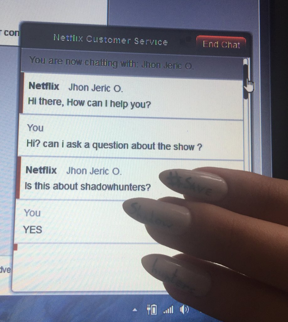 _j_ane__'s tweet photo. Well ?! all the world, angels, the whole family of hunters, we have collected 97,700 signatures ✊🏼, we dial more! Hear @netflix ?!
#PickUpShadowhuntes 
#SaveSadowhunters 
#NotOurLastHunt
#SaveTheShadowWorld 
#ShadowhuntersChat https://t.co/KbndkQalnb
