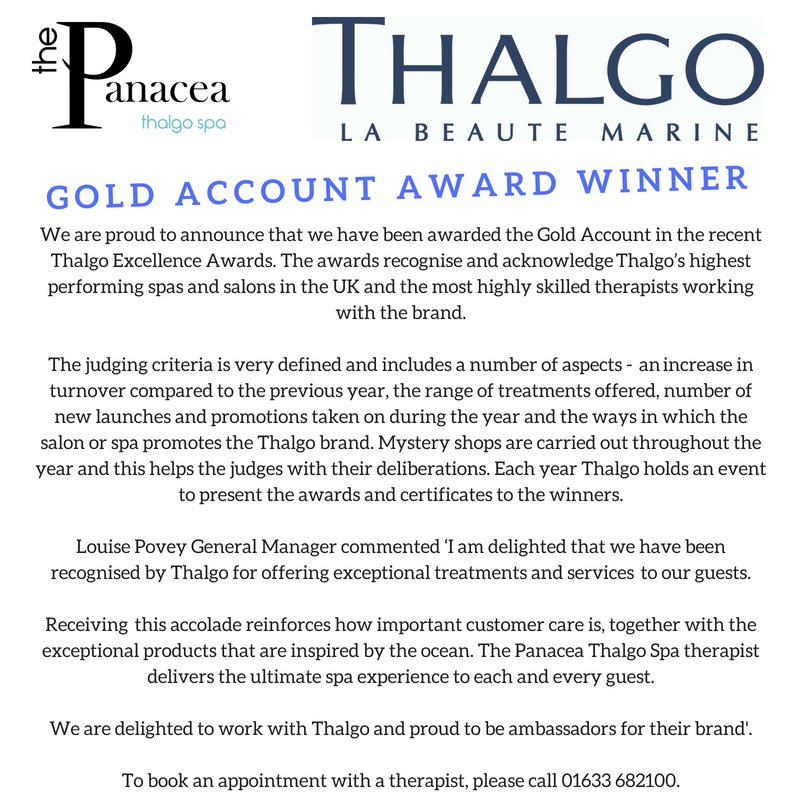 StMellonsHotel's tweet image. We are thrilled to announce that we have received the Gold Award in the recent @ThalgoUK awards. Our General Manager Louise Povey comments on the recent win. Please message us to learn more about Thalgo treatments and products.
