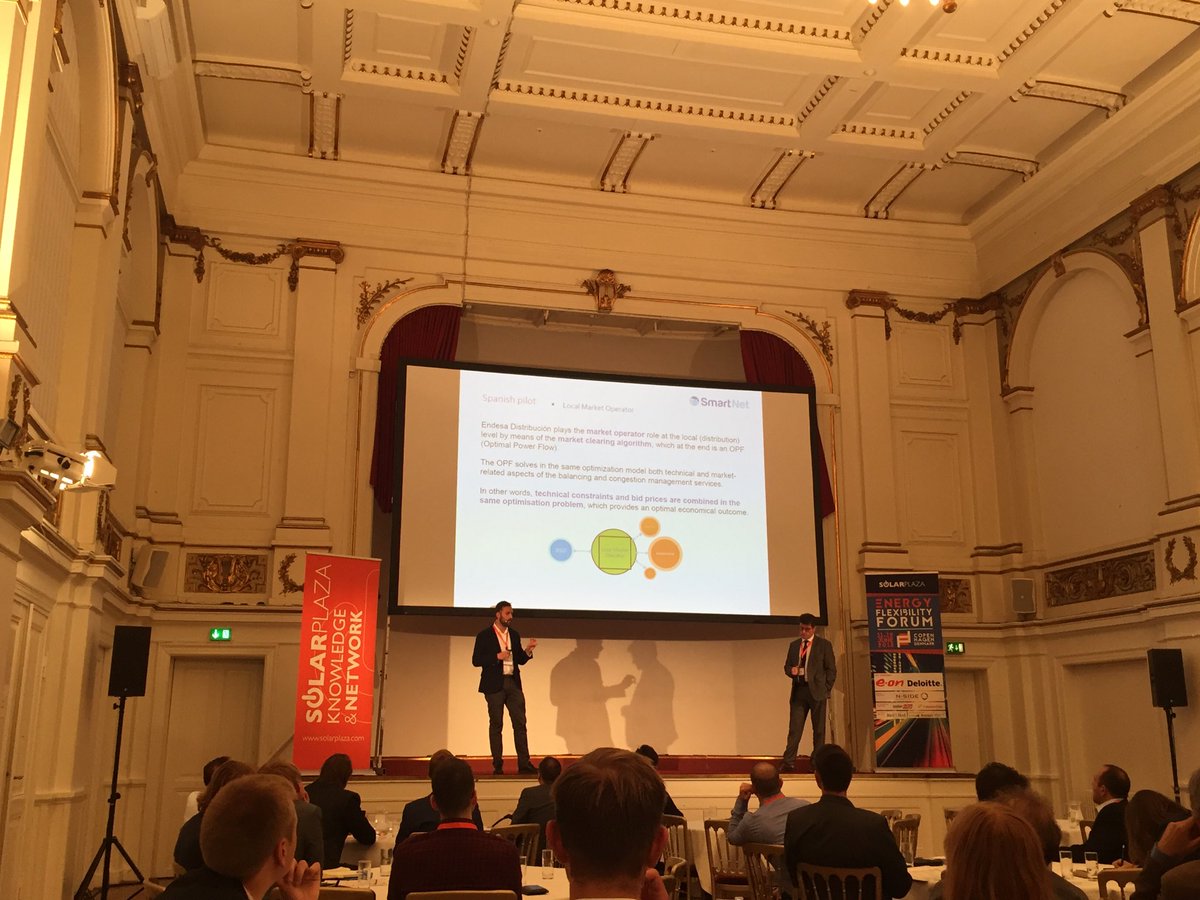EDSO_eu's tweet photo. @SmartNetProject example of #DSO as a local flexibility market operator - exploring different models for TSO DSO cooperation in the future #EnergyFlexForum https://t.co/j7e5ipqDcA
