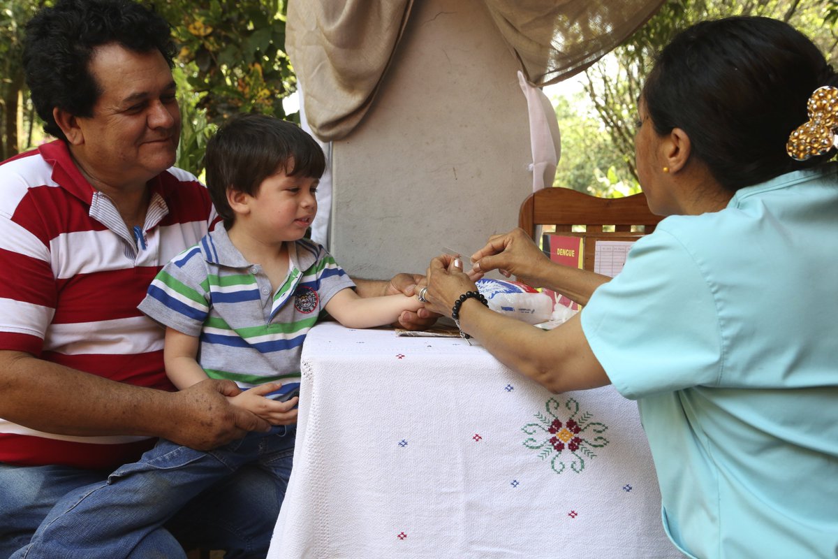 WHO's tweet photo. Great news! WHO certifies #Paraguay malaria-free. 

🇵🇾 is the first country in the Americas to eliminate #malaria since Cuba in 1973. https://t.co/58aaolJ7SN https://t.co/OUQIGx8VR2