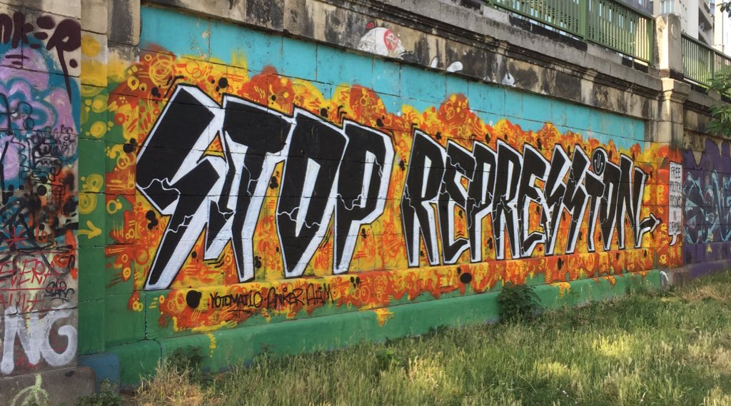 Gesehen am Donaukanal #stoprepression #wien