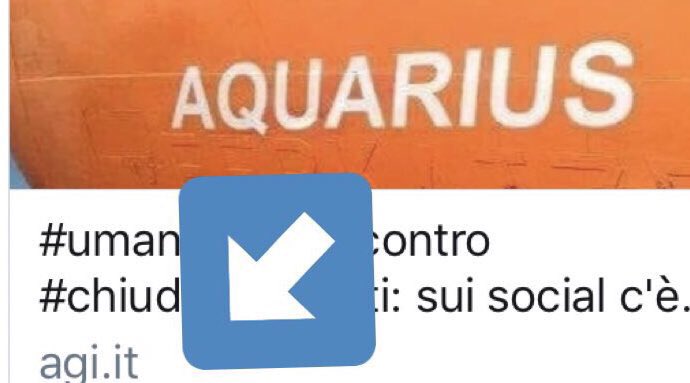 Cos’hanno in comune il #FestivaldelGiornalismo 👉l’hashtag #umanitàperta e 👉la “galassia” #Agi ? SORPRESA!!! 👉#Eni ! E voi che pensavate di essere solidali con i migranti di #Acquarius 👉siete stati manipolati dai petrolieri che quei migranti li sfruttano...#Sapevatelo