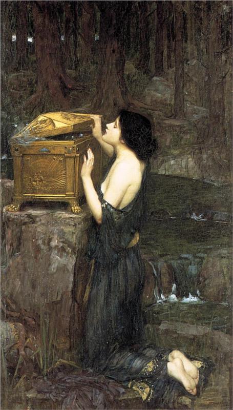 arteaIdia's tweet photo. "Pandora" (1898), John William Waterhouse (UK) - Romanticismo https://t.co/wbkJJeIlRn