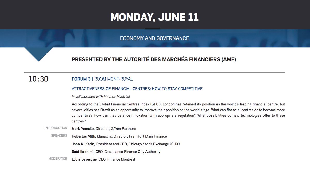TradeOnCHX's tweet photo. What can cities do to become more competitive as financial centers? If you are at @AmericasForum's Conference of Montreal this morning, catch our CEO @JohnKerin_CHX on this 10:30am panel. https://t.co/mkeiOlaovk #ConfMTL https://t.co/G6OB4FYUUC