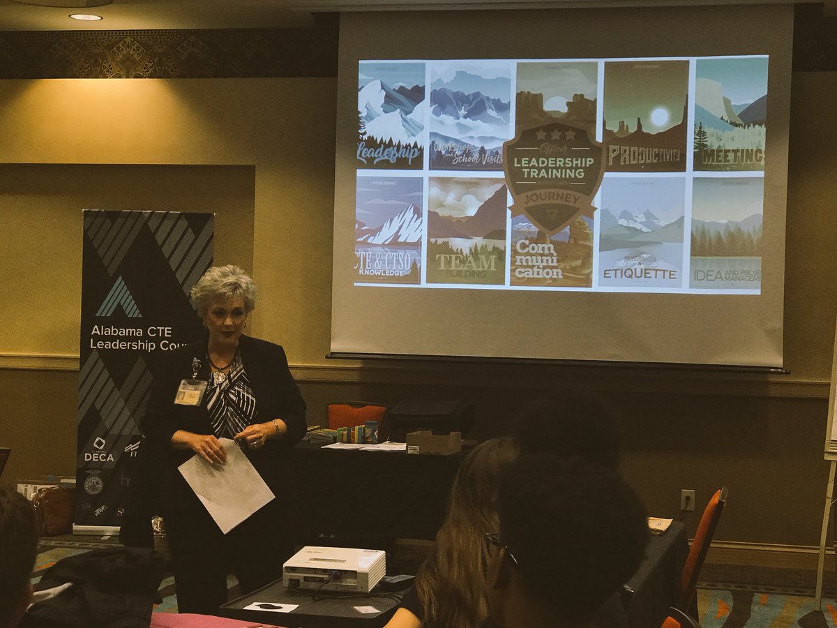 AlabamaCTSO's tweet image. “Always stay humble and kind.” Wise words to inspire the state officers from Mrs. Collie Wells of @AlabamaDeptofEd as they kick off their year. #CTSO