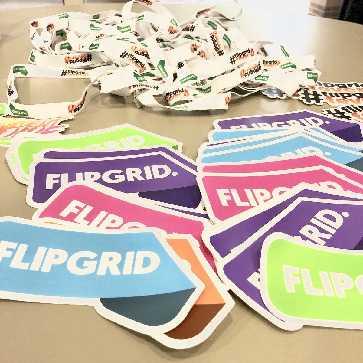 ClaudioZavalaJr's tweet photo. Hello everyone @ the #R10tech conference! @Flipgrid booth is setup! Go visit &amp; record a message. https://t.co/Vod8f65exd password is r10tech18 #FlipgridFever https://t.co/ivoD7MFwpg