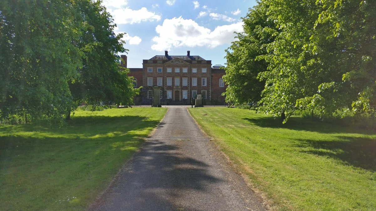 HMHeritage's tweet photo. Following major damage to the historic gates at @REHAUWindows Hillcourt, @LtdTreasure have started the reconstruction work.  We will keep you updated. https://t.co/vXKsHfgKyT