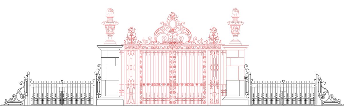 HMHeritage's tweet photo. Following major damage to the historic gates at @REHAUWindows Hillcourt, @LtdTreasure have started the reconstruction work.  We will keep you updated. https://t.co/vXKsHfgKyT