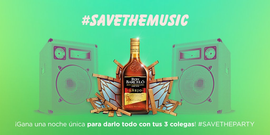 RonBarceloSpain's tweet photo. ¡AYUDA! Sigamos demostrando que no nos va el tranquileo. ¡Pensad en todos los temazos que desaparecerían si se pierde la fiesta! Nombra esa canción que no se puede perder con #SaveTheMusic y si llegamos a TT sorteo 10 invitaciones para #SAVETHEPARTY, el fiestón del verano.😏 https://t.co/qaEZ0neKz1