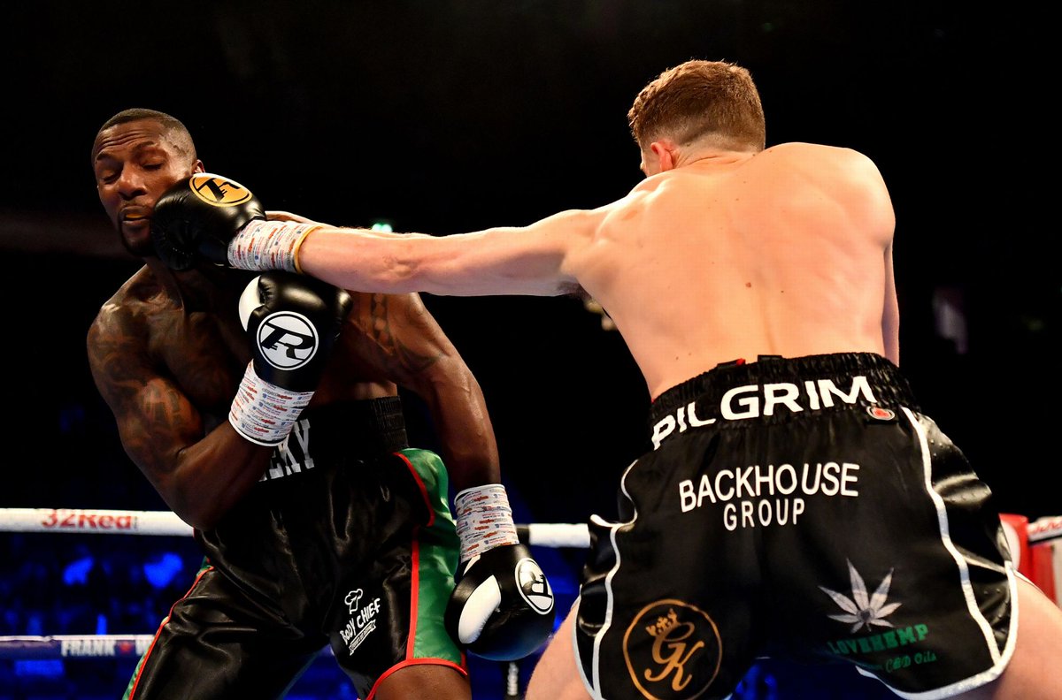 ringsideonline's tweet photo. Congratulations to @JackMcGann93 on a successful debut by stoppage against Dwain Grant at the Manchester Arena on Saturday. Great start to his pro boxing career with an impressive knockout victory over the more experienced man. Big things to come for this man. #TeamRingside https://t.co/Db6Gkbi4MA