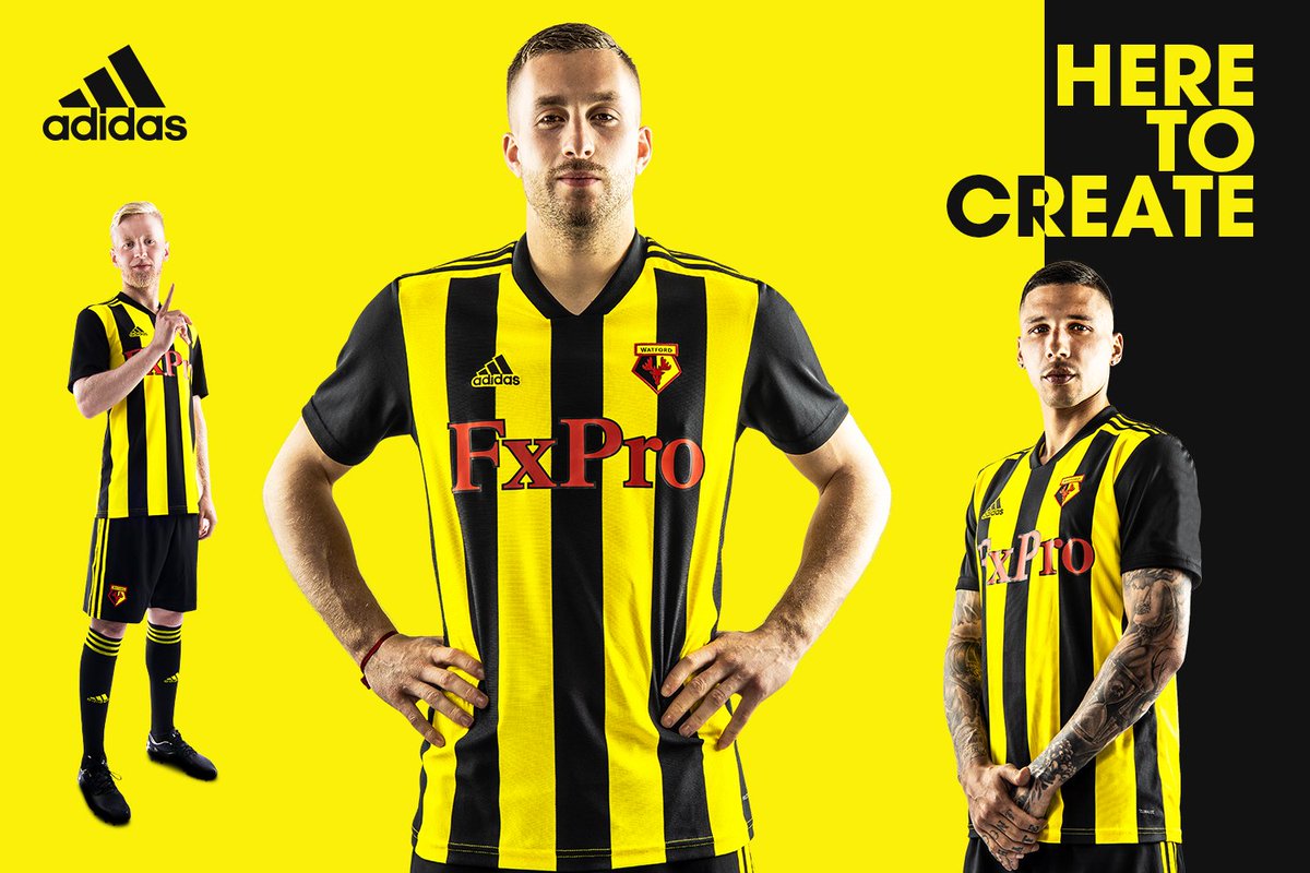 WatfordFcRob's tweet photo. Also I love the new @WatfordFC kit for the 2018/19 season 💛 
#WatfordFC 
@gerardeulofeu @wjhughes19 #Mariappa 
@richarlison97 @chalobah 
@LeanneBell7 #Holebas https://t.co/H18TTRyZVB