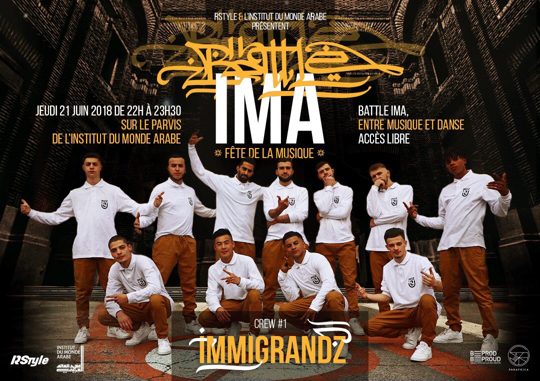 RStyleofficiel's tweet photo. Vous avez prévu quoi pour la fête de la musique ? ;) super plan by @rstyleparis et @imarabe // 21 juin 22h sur le parvis de l’Institut du Monde Arabe retrouvé les meilleurs danseurs hip hop de l’hexagone et des performances live musique avec Dj Marrrtin et musiciens https://t.co/rGISpN5Vz4