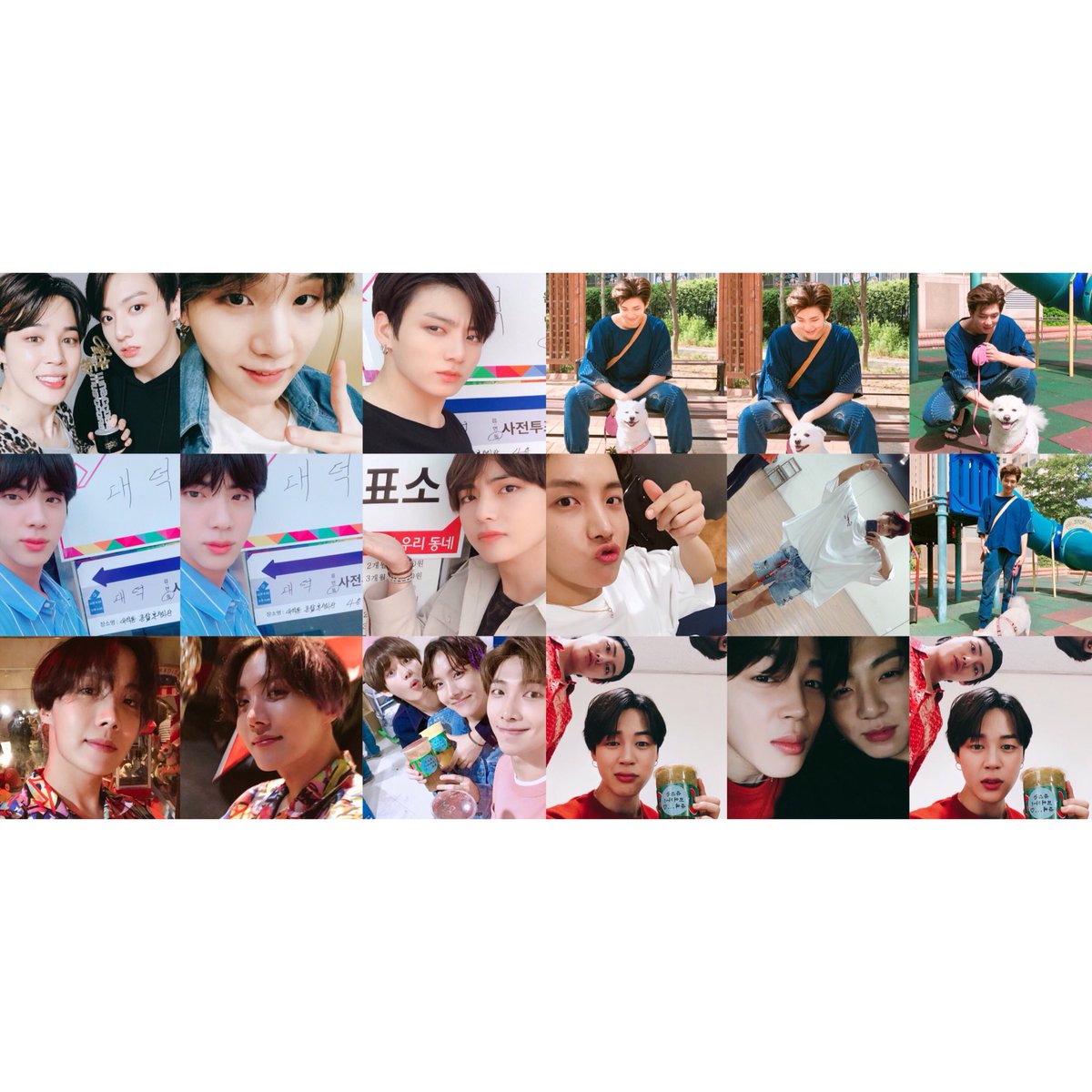 pegoppa9495's tweet photo. 5/18～のカムバ期間中セルカ（全体写真除く）を大まかにまとめてみました。

たくさんの愛をありがとうございます。💗💗
そしてお疲れ様です、ゆっくり休んでくださいね😌
@BTS_twt https://t.co/CzNrpmcr2N