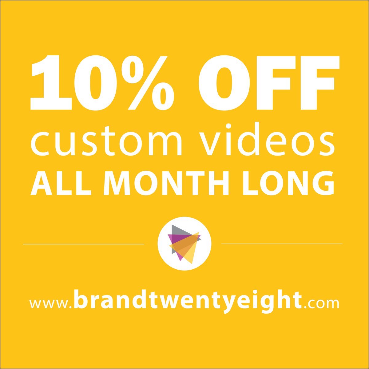 brand_28's tweet photo. Our #birthday celebration continues, which means more perks for YOU! Get 10% off your next #video! This is the time to take your marketing efforts to the next level! EMAIL: info@brandtwentyeight.com #marketing #birthdaycelebrations #promotion #socialmedia #contentmarketing https://t.co/1uxbrNdNj9