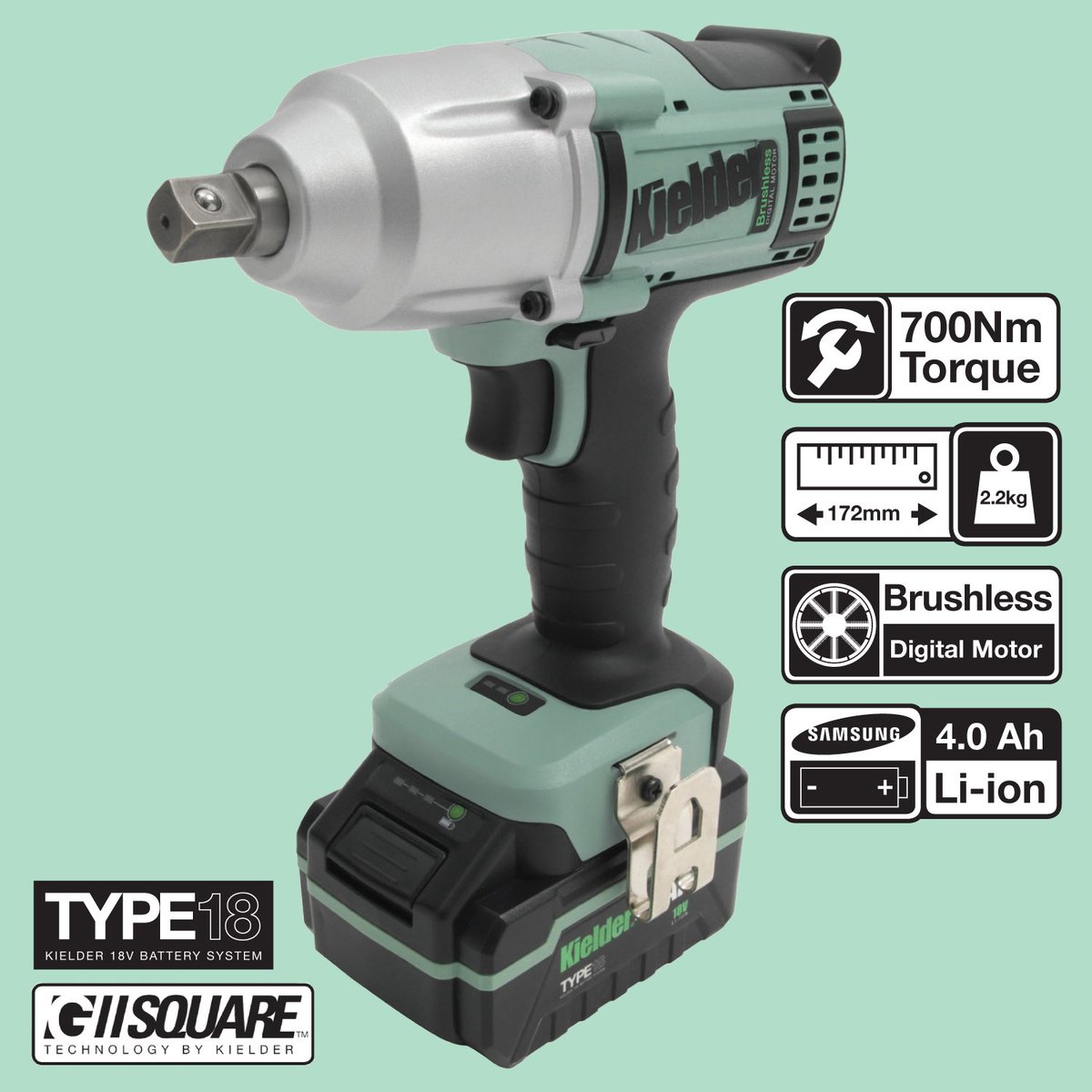KielderWT's tweet photo. Torque about Power! The brand new Kielder KWT-012 1/2" 700Nm 18v Brushless Impact Wrench - available from 14th June. #MechanicalMotion https://t.co/esYl14sos9 https://t.co/qL8TWhtsqW