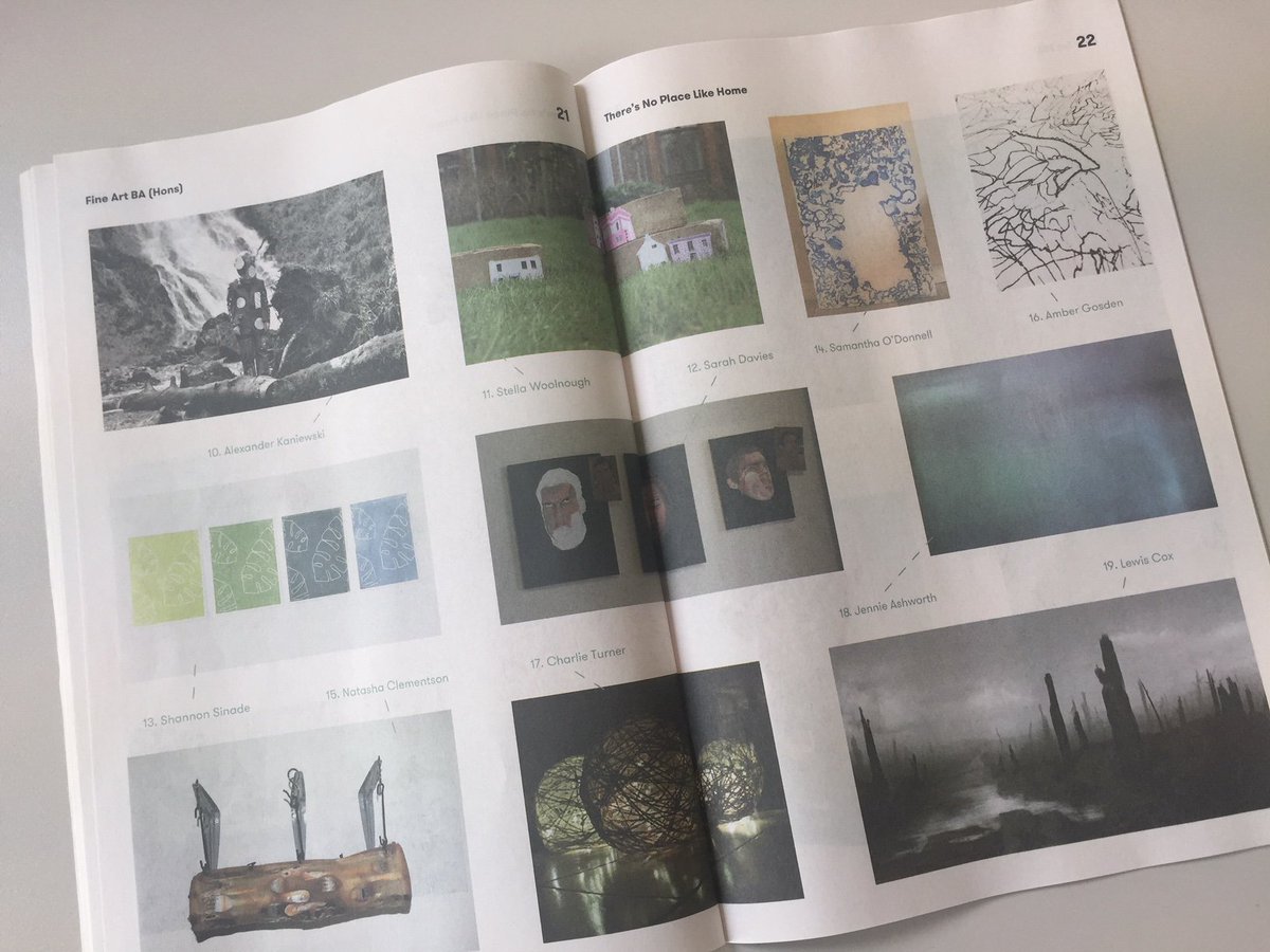 A huge thanks to Matteo Villaci and Liam Kay (2nd year graphic design students) for creating the editorial layout for the Art and Design Show Magazine. @YSJUNews @YSJU