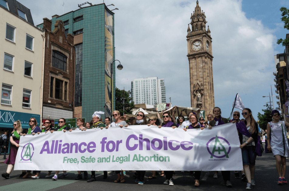 SluggerOToole's tweet photo. Processions Belfast โ Pro-Choice Groups Bring Political Energy to a Commemorative Artย Project https://t.co/cc7YEBcJMC https://t.co/lf51cJZeAH
