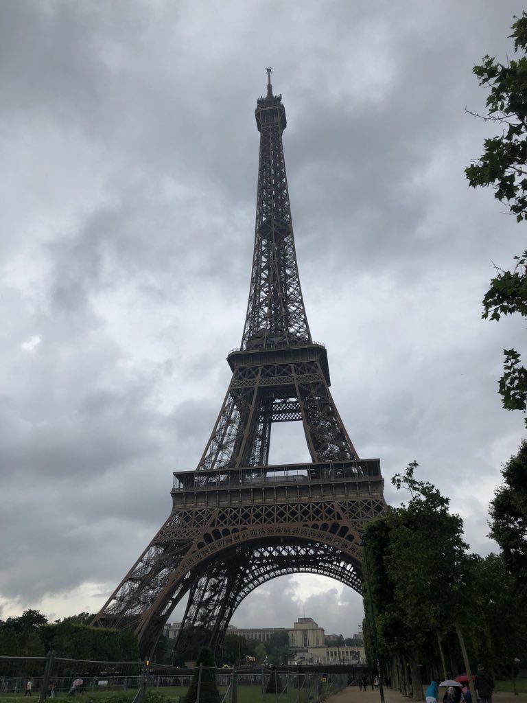 delaney_gordon's tweet photo. Today my dream of going on the Eiffel Tower finally came true! It was raining and overcast but it was still so beautiful! https://t.co/tzh1bCOMbf
