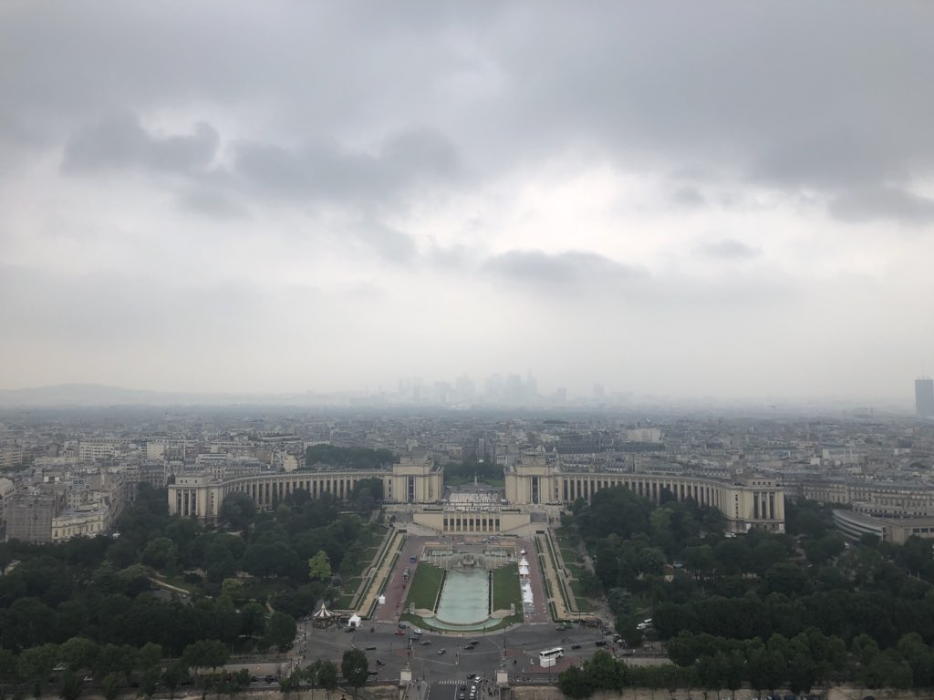 delaney_gordon's tweet photo. Today my dream of going on the Eiffel Tower finally came true! It was raining and overcast but it was still so beautiful! https://t.co/tzh1bCOMbf