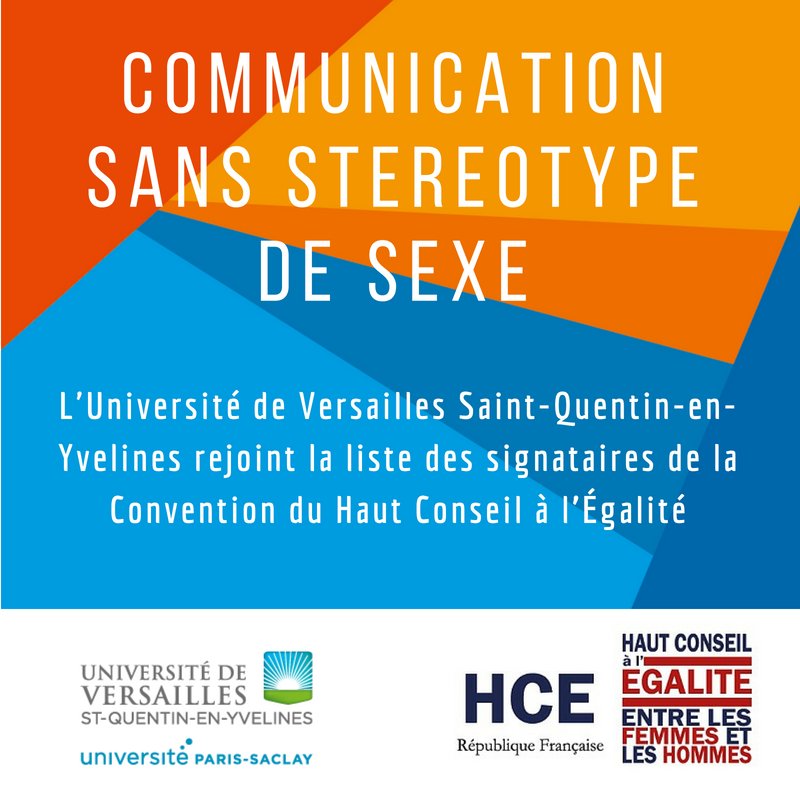 HCEfh's tweet photo. Alain Bui, Président de l'@uvsq, signe ce jour la convention #EgaCom du @HCEfh aux côtés de Françoise Vouillot, Présidente de la Commission "lutte contre les stéréotypes".
Votre organisation souhaite s'engager ? 
Toutes les infos ➡️https://t.co/3OIGUMHUD1 https://t.co/ELBhwXSstb