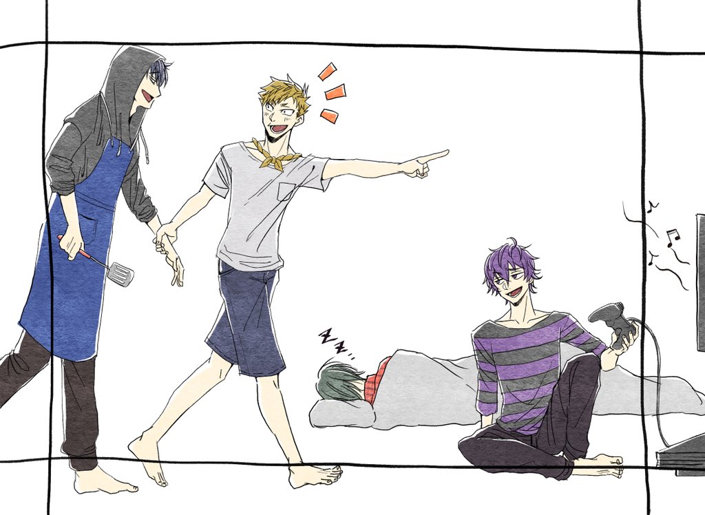 #37時間ここがすき
?にいいシーンを見せたくて我慢できずに呼びに行く?と、なんやなんやって料理中なのに見に来てくれる?という優しい世界 