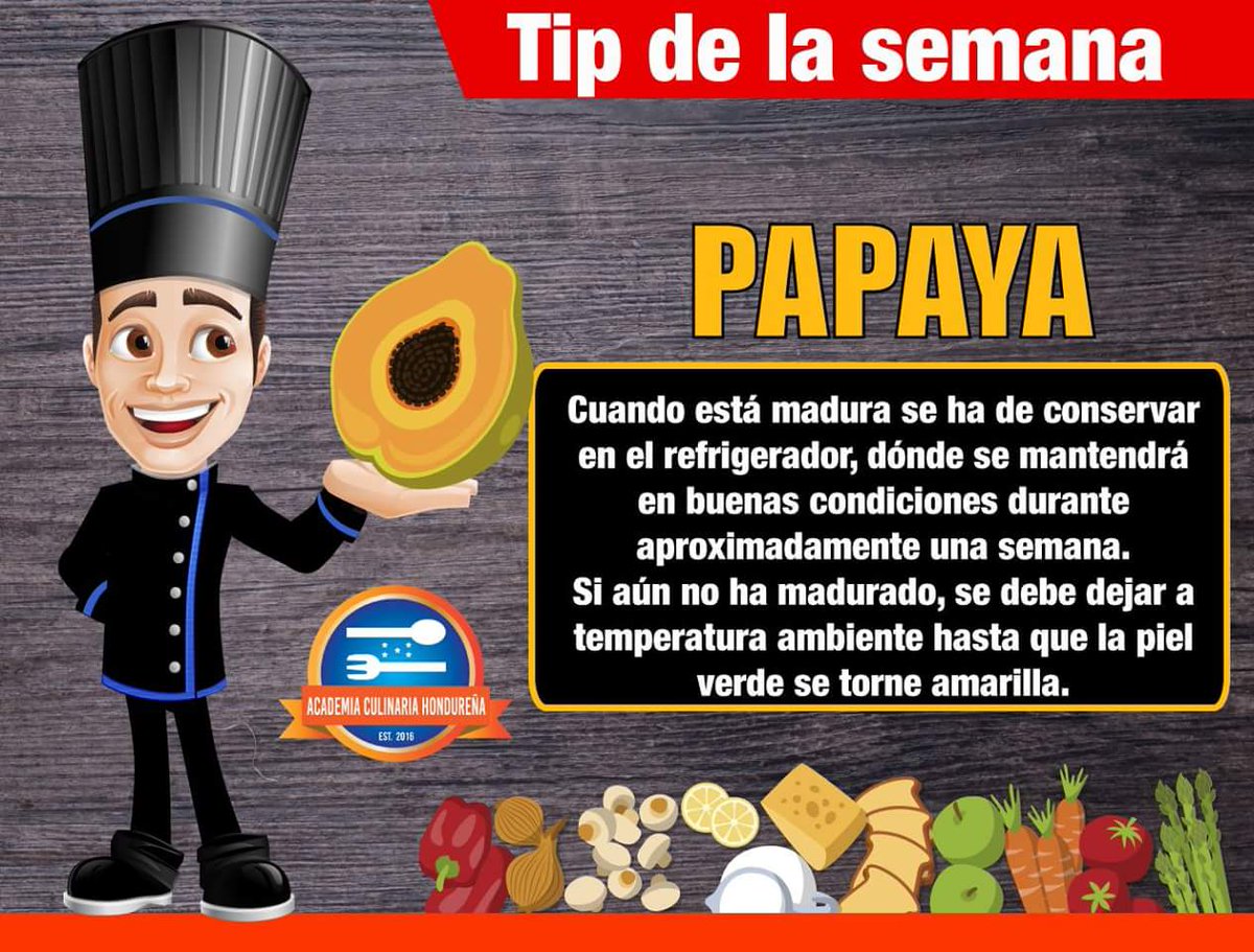 ACulinariaHn's tweet photo. El #ChefAntonio te presenta el Tip de la semana. Academia Culinaria Hondureña...Donde cocinar es un placer y un arte. https://t.co/V4QAFoBemO
