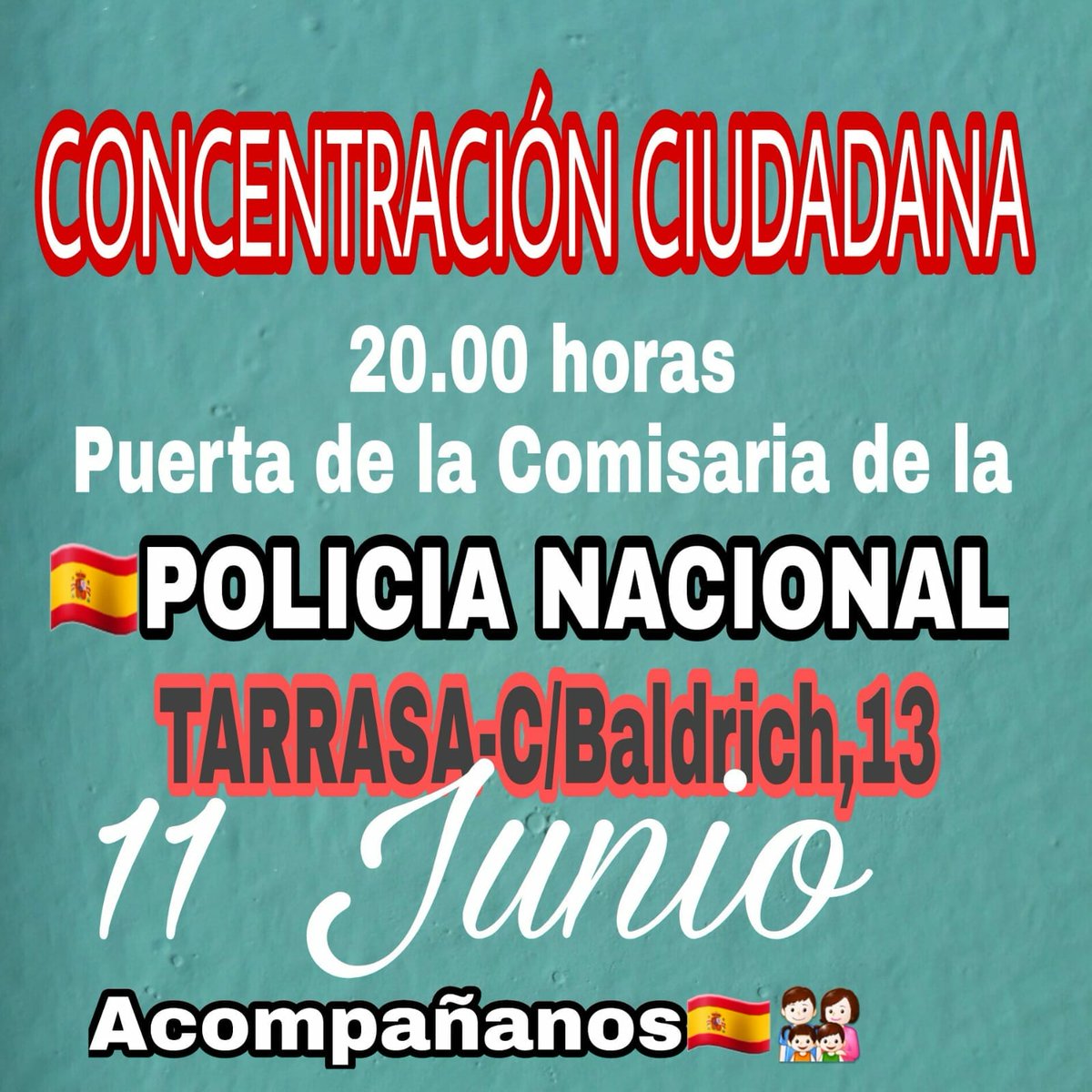 AliciaHervsNava's tweet photo. Apoyemos a nuestra PN, que hoy ha sufrido una agresión más de los LAZIS. VAMOS 💪
@policia @PAxPasarela @TerrassaXUnidad @PatriotasEspao1 @guardiacivil @GDTGuardiaCivil @DGTes @DolcaCatalunya @UMCmossos @numer344 @okdiario @Albert_Rivera @InesArrimadas @GDR_SPAIN @LSCATFCST https://t.co/1q2nUivKx0