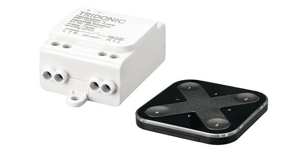 Tridonic's tweet photo. #Wireless #lightingcontrol is requested more and more: this compact basicDIM Wireless control module can be even integrated into existing luminaires where it automatically sets up a mesh communication network https://t.co/T1SYO8LspF https://t.co/RuwiUnneiC