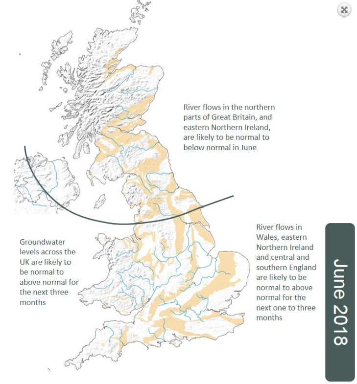 UK_CEH's tweet photo. Latest UK Hydrological Outlook published: Normal to below normal  #river flows in northern parts of GB &amp; eastern Northern Ireland; #groundwater levels across the UK likely to be normal to above normal for next 3 months #hydrology #rainfall
▶️▶️ https://t.co/RjVMqSSNUH https://t.co/PeYhqPFEWS