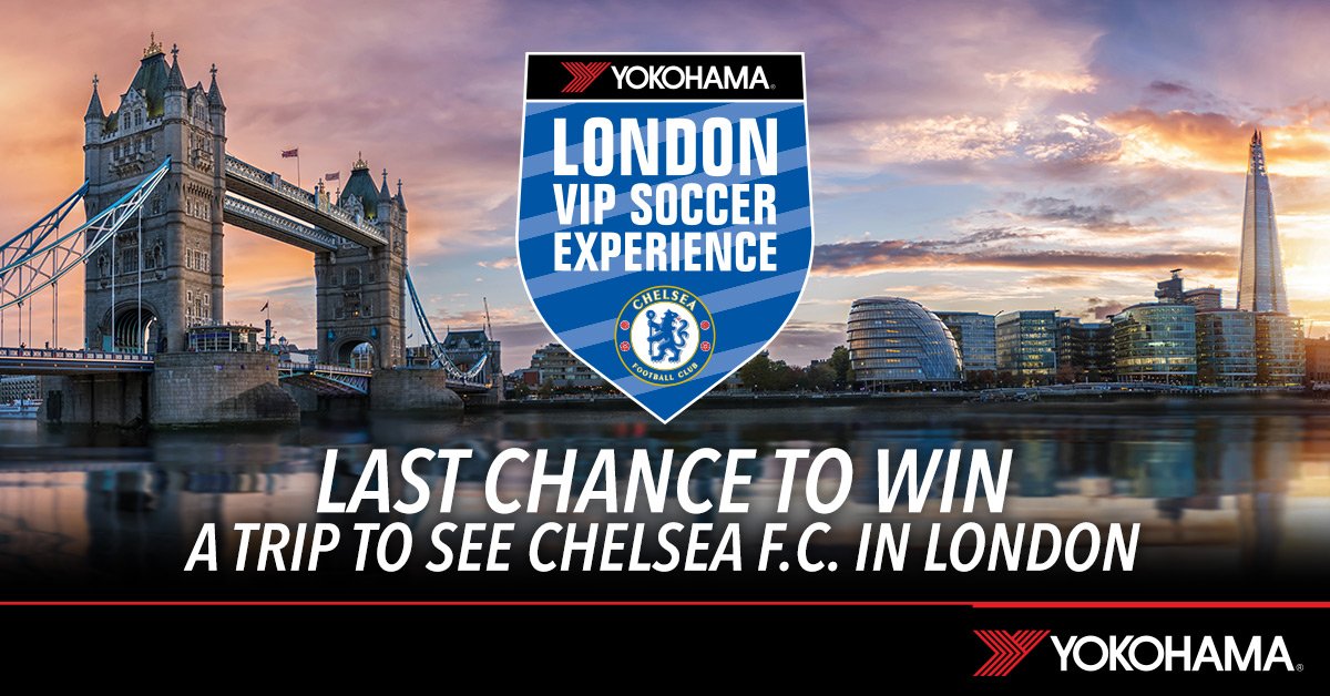 LAST CHANCE! ow.ly/2vqz30krr9l Enter your player today! London VIP Soccer Experience! <a href="/YokohamaTire/">yokohamatire</a> is bringing 2 <a href="/AztecSoccerMA/">Aztec Soccer - Youth</a> players to London to meet the <a href="/ChelseaFC/">Chelsea FC</a> players! #WeAreAztec #yokohamasoccer #ktbffh #yokohamatire 
<a href="/AztecGirlsDir/">Aztec Soccer Girls</a> <a href="/AztecBoysDir/">Aztec Soccer Boys</a> <a href="/AztecSoccerDOC/">Aztec Soccer Club</a>