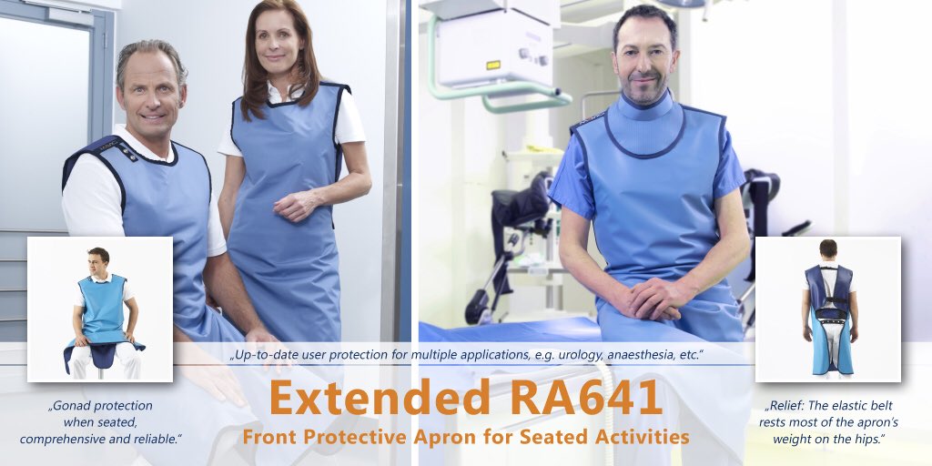 Check out the Extended RA614 - Front Protective Apron for Seated Activities. 

Up to date user protection for Multiple Applications, #Urology , #Anaesthesia , #Cardiology and beyond! 

Learn about #radiationprotection today!