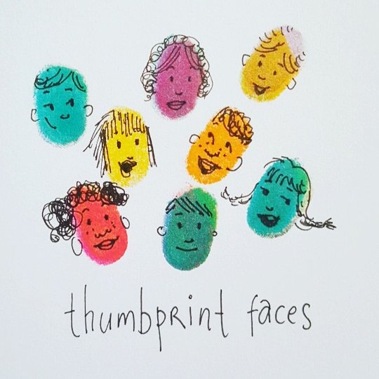 lynnorbontigao's tweet photo. Just something fun and quick doodle today. We are all different colors.
#thumbprint #kidlitart #illustration #dailydoodleseries #lynnorb #ink https://t.co/z0fvFW8x63