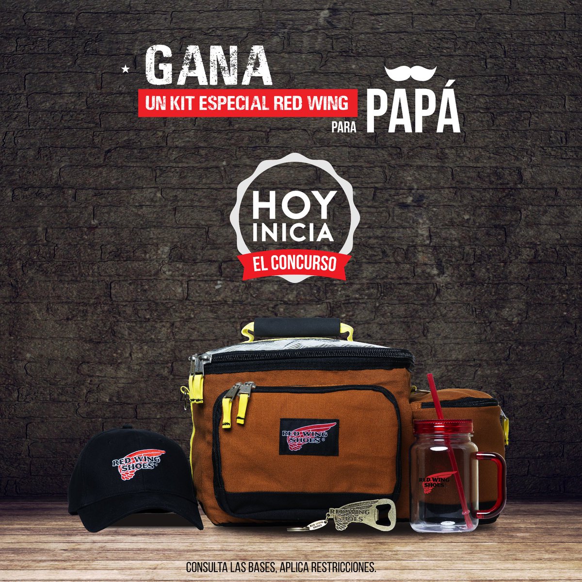 SafetyOffshore's tweet photo. ¡Hoy inicia! Toma la oportunidad de ganar un kit especial para papá, con una hielera, un vaso mason jar, una gorra y un destapador, este mes sorprende a papá con #RedWing. Mantente al pendiente de nuestras redes sociales. https://t.co/3yW6RSX6hD