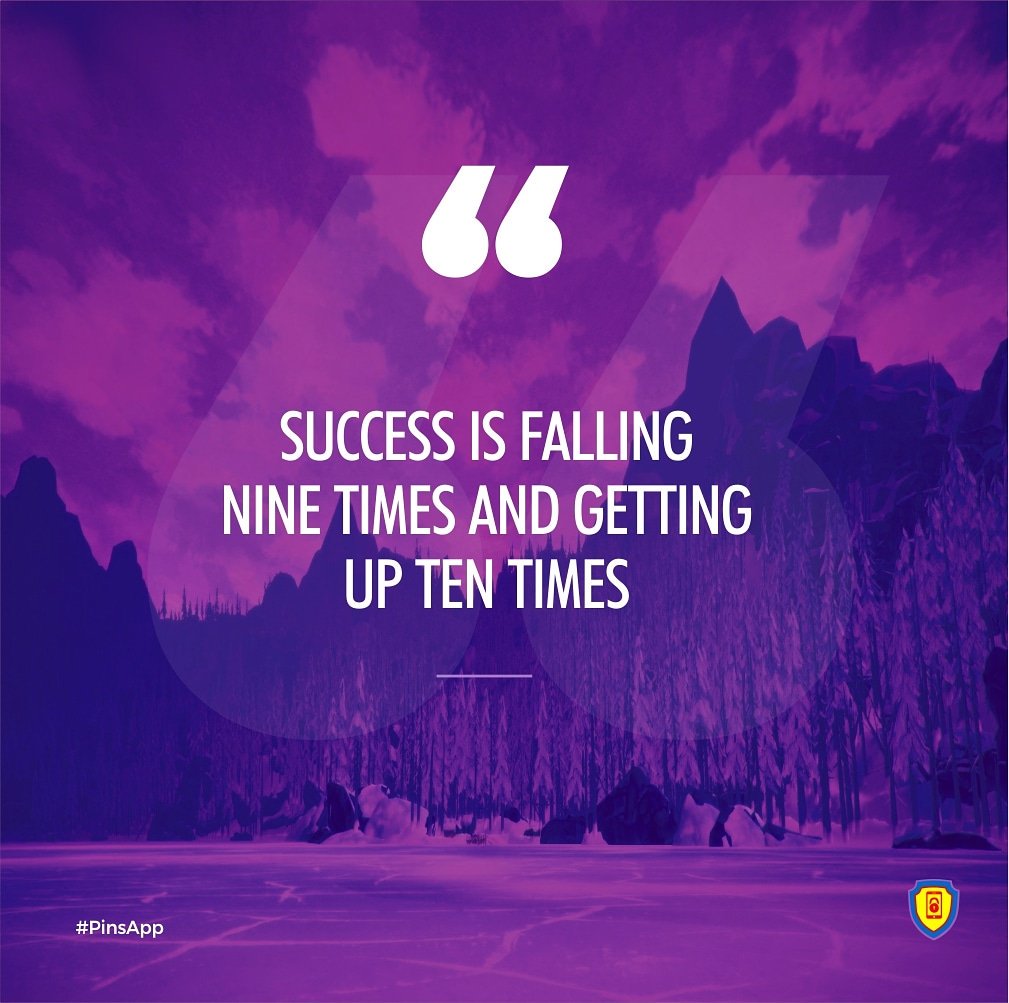 pins_solutions's tweet image. Success is falling nine times and getting up ten times.  

#Getup #startnow #bedetermined #dontstop #success #mondaymotivation #pinsmotivation #pinsapp #PinstripePride