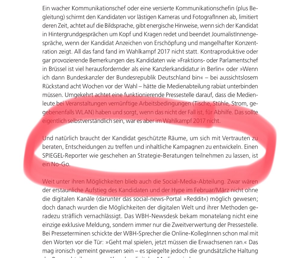 Die #SPD legt eine bemerkenswerte Fehleranalyse zur #BTW2017 vor. Die #Schulz-Story von @MFeldenkirchen zählen die Autoren (darunter ein früherer Redakteur von @DerSPIEGEL) auch dazu.