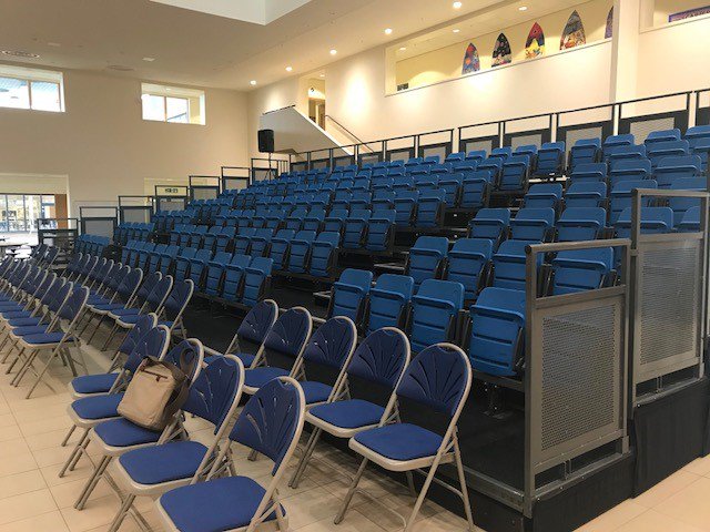 MyLifeAFullLife's tweet image. Chairs are going out ahead of tonight's Future of Hospital Care on the IW 'Question Time' style event at Cowes Enterprise College 6-8pm. It's not too late to join us tickets available on the door, first come first served basis. Doors open 5.30pm. Listen live on IW Radio FM107&amp;amp;102