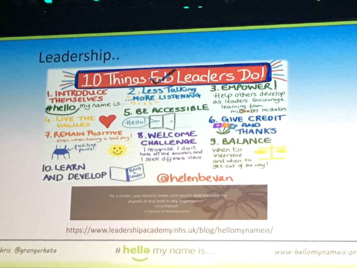 shana b (@shbo82) on Twitter photo What an inspirational story <a href="/grangerkate/">Kate Granger</a>. #hellomynameis = relationship building & a core of leadership. Thank you <a href="/PointonChris/">Chris pointon</a> #RCOT18 What an inspirational story <a href="/grangerkate/">Kate Granger</a>. #hellomynameis = relationship building & a core of leadership. Thank you <a href="/PointonChris/">Chris pointon</a> #RCOT18