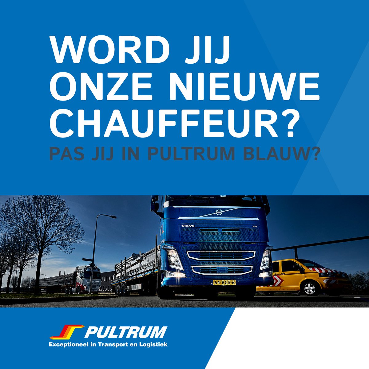De inloopochtend zaterdag was een groot succes. Ben je een aankomend of ervaren chauffeur en heb je deze gemist? Mail met Jan Smelt via jan@pultrum.com en maak een persoonlijke afspraak! #pultrum #pultrumrijssen #pultrumblauw #chauffeur #werving
