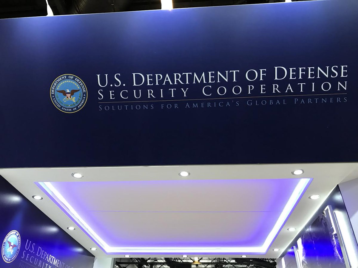 creatacor's tweet image. Courtney and Kyle are in Paris at Eurosatory 2018 with the US Department of Defense Security Cooperation Agency at Parc des Expositions Villepinte with their 6m x 6m custom exhibit, in partnership with Zee Design from the UK.