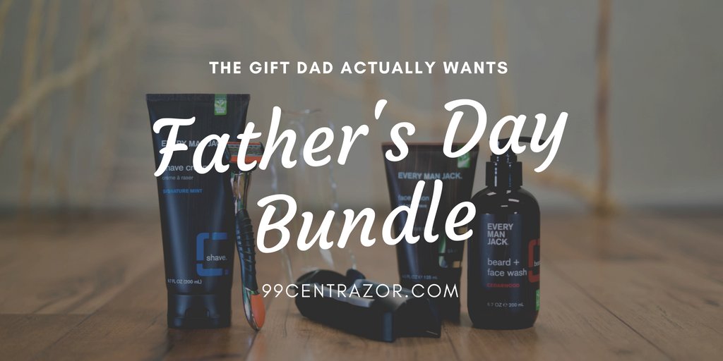 99CentRazor's tweet photo. Forgot to get your dad a gift when you were out and about this weekend? No worries, we've got you covered! Order a 99 Cent Razor Father's Day Bundle today (you know it's what he wants anyway)! https://t.co/ooJVoCwEpd #FathersDay #FATHERSDAYGIFT https://t.co/V5hmXyIOVB