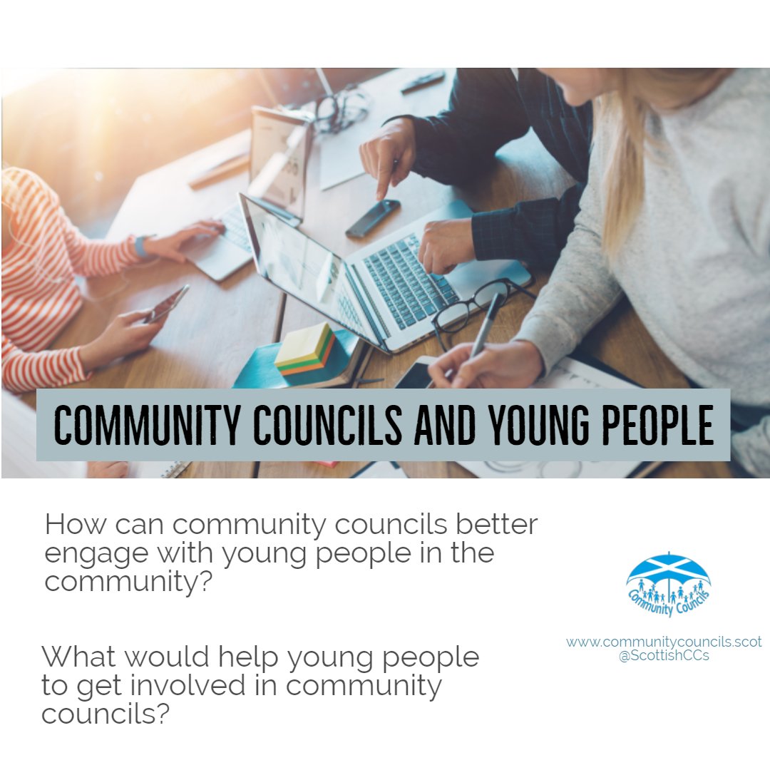 ScottishCCs's tweet photo. We want to hear your thoughts on how community councils and young people can work better together. What can CCs do to better engage with young people? 
Share your thoughts and ideas, what's worked for your CC, what would encourage/is important to you as a young person. #YOYP2018 https://t.co/CZrVEdJ5o5