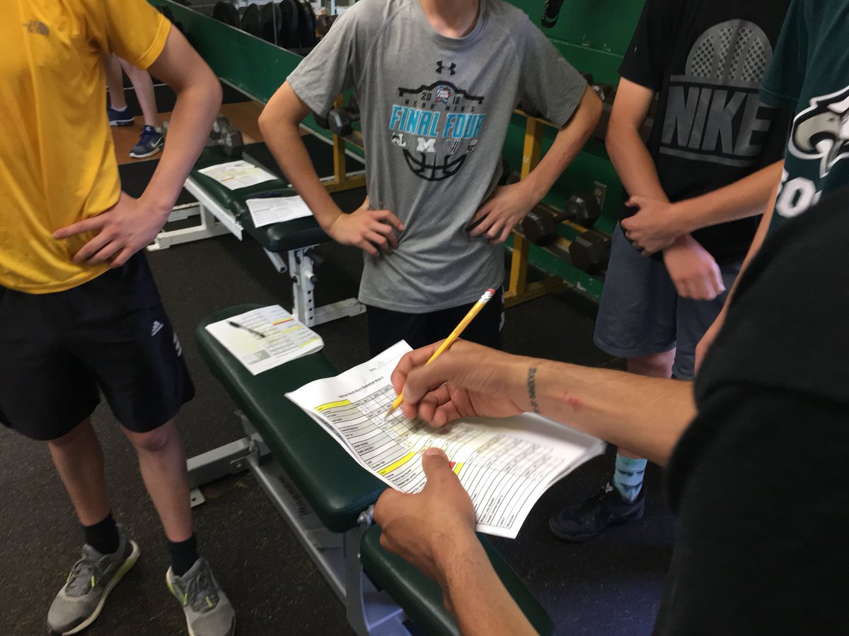 CoachBradWeber's tweet image. @TheOnly_Boston talking about the advantage of #annotating your weight lifting workout. Sounds like the @CommunitiesONHS Way!! #functionalliteracy #functional-fitness #EAT