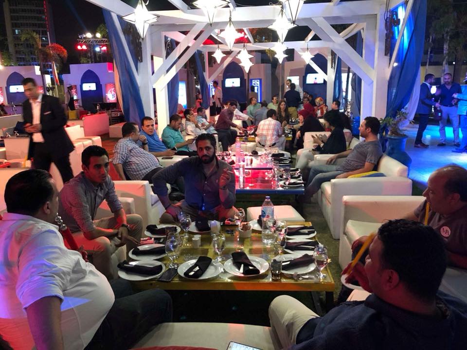 InfluenceCommEG's tweet photo. Tonight, our suhour is most definitely prettier than yours (look at that view). We’ve thrown a beautiful gathering at #TheNileRitzCarlton for our client @QNetOfficial where we’ve invited the country’s top media outlets and it was a full house. #InfluClients https://t.co/xJi2ENho7a