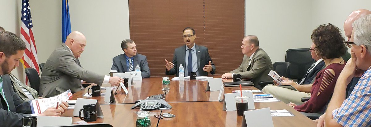 S_Buchta's tweet photo. #CanadaInND @INFC_minister meeting with farmers and ranchers from across ND. @ndfb President Lies was our great host. Solid discussion of issues, benefits and ways to enhance our ag trade.
@northerncanola @ndstockmen @ndethanol @ndsoybean @ndgraingrowers #westcdnag #NAFTAworks https://t.co/RI4TAJVekG